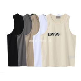 5 Colors Men Women Vests T-Shirts Simple Letter Print Unisex Shirts Summer Sleeveless Breathable Couple Vest Garment276Z