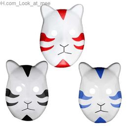 Party Masks 3 Colours Kakashi Anbu Ninja Style Mask Fancy Dress Cosplay Accessories Costume Halloween Anime Manga Q231007