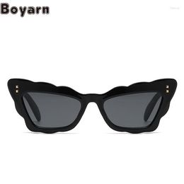 Sunglasses Foreign Trade Cross-border Ins Fashion Cat's Eye Personality Retro Driving Uv Sun Glasses For Men And Women