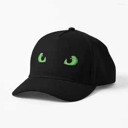 Ball Caps Green Toothless Eyes Drawing Cap Designed And Sold By?itsMePopoi