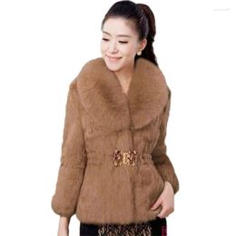 Women's Fur 2023 Autumn&Winter Fashion Ladies Temperament Butterfly Button Short White Faux Coat Waist Slimming Jacket Feminina Top