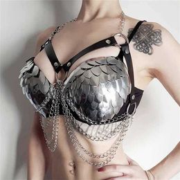 sex toys for couples Bdsm Women Chain Lingerie Goth Crop Tops Cage Bra Leather Belt Sex Toy for