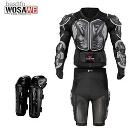 Others Apparel WOSE Adult Off Road Motorcycle Jacket Armor Short Racing Protective Gear Motocross Clothing Armor kneepads Shorts ShockproofL231007