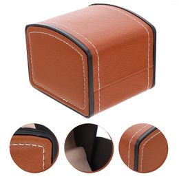 Watch Boxes Curved Box Organiser Single Case Tabletop Decor Storage Holder Pu Jewellery Travel Mens Bracelets For Watches