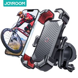 Joyroom Universal Bike Phone Holder 360° View Bicycle Phone Holder Selfie Monopods Adjustable Quick Mount For 4.7-7 inch Mobile Phone Stand Shockproof Bracket GPS Clip