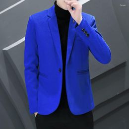 Men's Suits Autumn And Winter Small Suit With Thick Slim Handsome Coat Youth Formal Jacket Fashion Blazers Casual