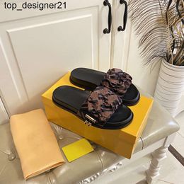 23ss Designer Shoes Women Slippers Feel Sandals Letter Printing Loafers Satin Sandal Silk Rubber Shoes Flat Platform Slipper Scarf Fabric Comfortable slippers