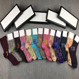 Women's Letter G Socks Luxury Pattern Golden Silk Female Leg Stocking Classic Design 7 Colors Stocking High Quality Wit2396