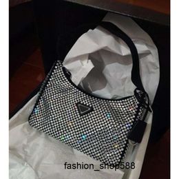 fashion bag Diamond Evening Bags Women Shoulder Bag New Crystal Handbags Summer Fashion Underarm Purses Luxury Totes Bling Nylon High Quality Classic Shiny Handbag