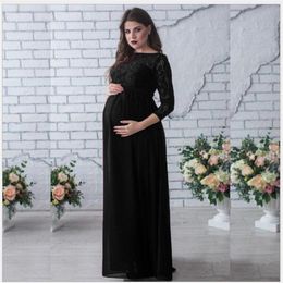 Casual Dresses Pregnancy Dress Fancy Shooting Po Pregnant Clothes Pography Props Maxi Maternity Gown Clothing Lace248x