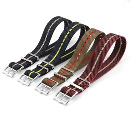 20mm 22mm Nato Watch Strap Nylon Premium Seatbelt Replacement Braided for Tudor Fabric Watch Band H091540714207715612