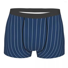 Underpants Men's Contracted Stripe Boxer Briefs Shorts Panties Soft Underwear Male Funny S-XXL