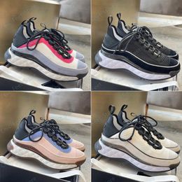 Designer Sneakers Casual Shoes Luxury Brand Shoes Leather Low Top Lace Up Thick Sole Round Toe Comfortable Black White Brand Ing Running Size 35-45