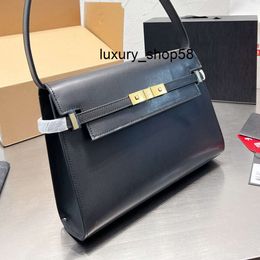 5A bag Designer Briefcases Women SL Manhattan Shoulder Bag Luxurys Designers Bags Paris Brand Vintage Cowhide Leather Business Crossbody Handbag Lady Work Messeng