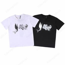 mens t shirt designer t shirts hip hop fun print clothes t shirt graphic tees couple models t-shirt oversized fit shirt pure cotto270C