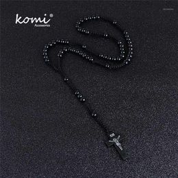 Komi Whole Catholic Orthodox 8mm Wooden Rosary Beads Brand Necklaces Religious Jesus Praying Necklaces Beads Jewelry1289M