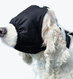 Dog Apparel Calming Cap Eye Mask Nylon Shading Pet Anxiety Muzzle Blindfold For Grooming Anti Car Sickness 23 JulyO26102587