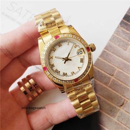 Diamond Watch Rolaxs Swiss Mechanical Wristwatches Watches high quality Womens Watch Designer Luxury Diamond Automatic Movement Watch Size 36MM Stainless St HBP9