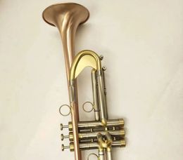 High Quality Bb Trumpet Brass Lacquered Gold Professional Musical Instrument With Case Free Shipping