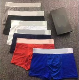 Mens Underwear Boxers Soft underpants letter Boxer Comfortable paris short pants Random Color a4