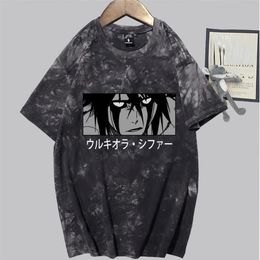 Men's T-Shirts Japanese Anime Bleach Ichigo Men Kawaii Cartoon Harajuku Streetwear Manga Zaraki Kenpachi Graphic T Shirt Male227f