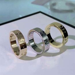 Europe America Fashion Style Men Lady Women Titanium steel Engraved Initials Pattern Lovers Narrow Ring 3 Colour Size US5-US12271m