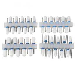 Nail Treatments Drill Bits Set Stainless Steel Ceramic Multi Functions Manicure Pedicure Tools Efficient High Hardness for Home Use 231007