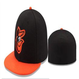 2021 NEW Men's Fashion Hip Hop Classic Black Colour Flat Peak Full Size Closed Caps Baseball Sports All Team Fitted Hats In Si288H