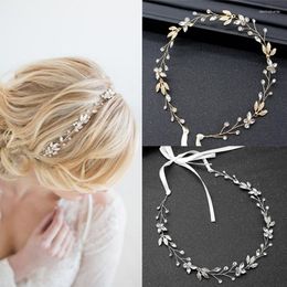 Hair Clips 1pcs Wedding Accessories Bridal Jewellery Vintage Bride Handmade Headbands Crystal Rhinestone Tiaras Hairbands