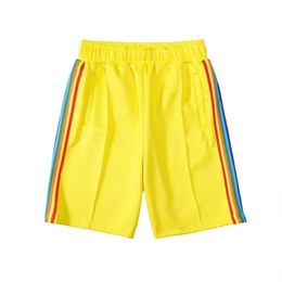 2020 Casual Beach Shorts mens womens designer short pants clothes letter printing rainbow strip webbing casual five-point2640