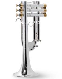 New Arrival LT197GS-77 Trumpet B Flat silver-plated High Quality musical instrument With Case Free Shipping