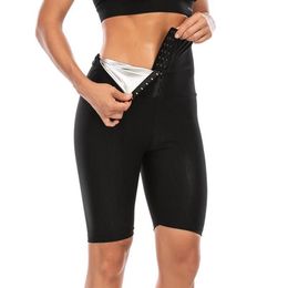 Sweat Sauna Pants Body Shaper Slimming Legging Sudation Femme Waist Trainer Leggings Weight Loss Shapewear Shorts Women's Sha273C