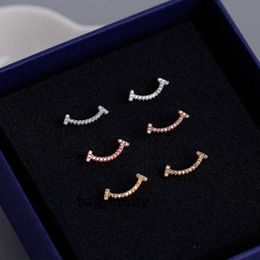 fashion luxury women dating Wedding and designer Charm earrings luxury diamond smiley face jewelry