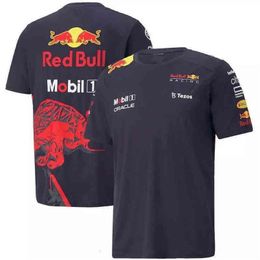 2022 New F1 Team Children's Red Season Extreme Sports Bystander T-shirt Bull Boys Girls Outdoor Breathable Short Sleeves253Q