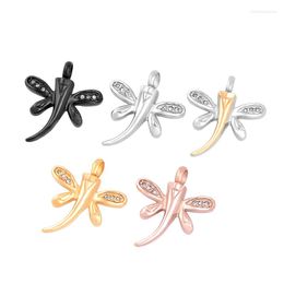 Pendant Necklaces IJD9725 Pet Remembrance Jewelry Wholesale Or Retail Crystal Wing & Dragonfly Stainless Steel Cremation Urn Necklace For