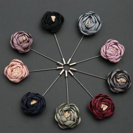 Flowers Brooches Corsages Pins For Men and Women High-Grade Fabric Edition Dress 9 Colour Cloth Gift Cardigan Brooches225g