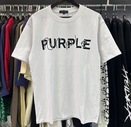 Purples Shirt Designer T Shir Fashion Shirt Crewneck Collar Regular New Purples T-Shirt Style Fit Cotton Print Tops Purples Short Sleeve 9444