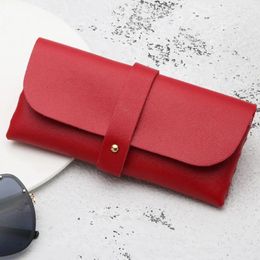 Fashion Accessories Women Men Storage PU Leather Soft Box Glasses Case Sunglasses Bag Pouch Holder Protective Portable Folding