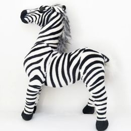 Plush Dolls Decompression Toy Children big size strip Simulation zebra horse Stuffed for Christmas Birthday gift 231007