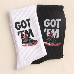 Men's Socks Crew Fashion Street Art Brand GOT EM Collectable Christmas Cute Present Basketball Shoes Creative Birthday Xmas G269K