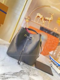 5A Top Quality Designer bags Womens real Leather Shoulder bags embossing totes Handbag Purse black Crossbody Bag bucket bag Handbags Tote bag Wallets with dust bag