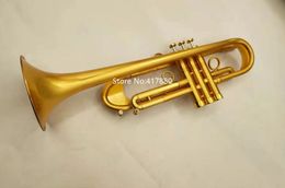 High Quality Bb Trumpet Yellow Brass Bell Professional Musical instrument With Case Free Shipping