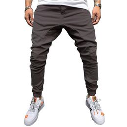 Mens Jogger Pants Casual Cotton Mens Fitness Sports Sweatpants Trousers Jogger Pants with 5 Colors Asian Size M-3XL179R