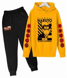 s Brand Boys Clothing Kakashi 414Years Clothes Cartoon Kids Boy Clothing Set Hoodies Long Pants Cotton 2021 G011925311405