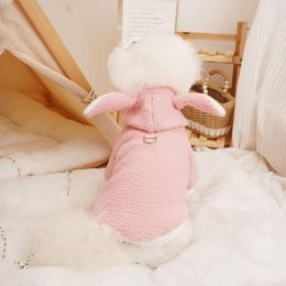 Dog Apparel Pets Clothes Two-leg Design Pet Cozy Teddy Cat Hoodies Stylish Winter With Soft Comfort