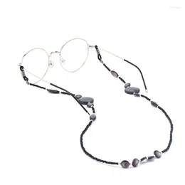 Fashion Accessories Reading Glasses Chain For Women Shell Beads Sunglasses Cords Beaded Eyeglass Lanyard Hold Straps Black Eyewear Retainer