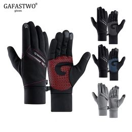 Warm Mens Winter Waterproof Ski Gloves Women Fashion No-Slip Riding Outdoor Sports Zipper Pocket Ladies Gloves Touch Screen Y20011220H