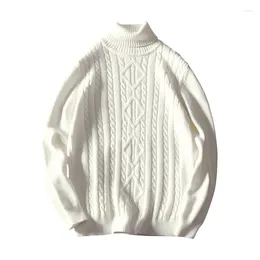 Men's Sweaters Turtleneck Men 2023 Mens Pullover Casual Striped Computer Knitted Pullovers Male Thick Standard Wool Weater M-3XL