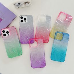 Bling Glitter Wishing Star Cases For Iphone 15 Pro Max 14 13 12 11 Iphone15 Fashion Gradient Stars Starry Clear Transparent Soft TPU Mobile Cell Phone Cover Back Skin