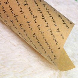 New Arrival 100PCS Handmade Printed Kraft Paper Packaging Gift Wrapping Paper for Handmade Soap Gift Homemade Soap Wra2945